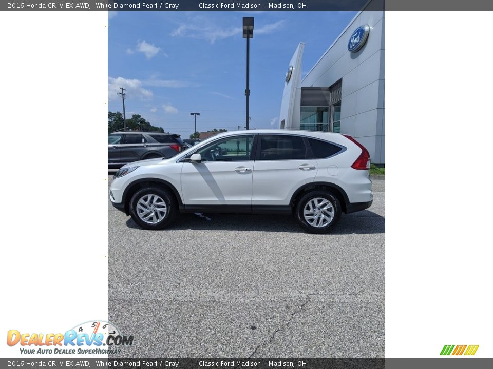 2016 Honda CR-V EX AWD White Diamond Pearl / Gray Photo #11