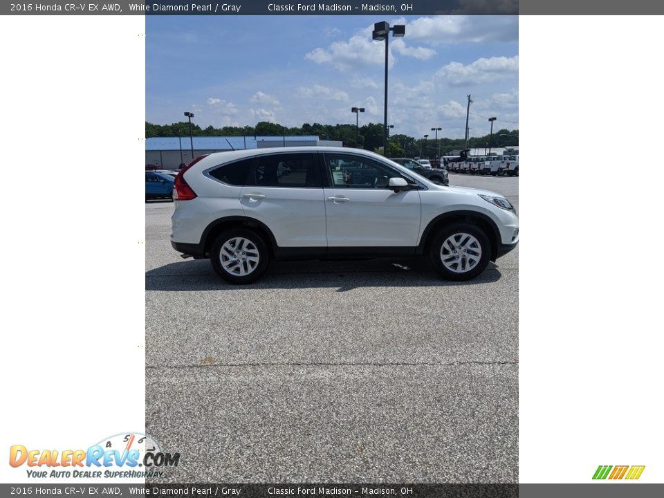 2016 Honda CR-V EX AWD White Diamond Pearl / Gray Photo #12