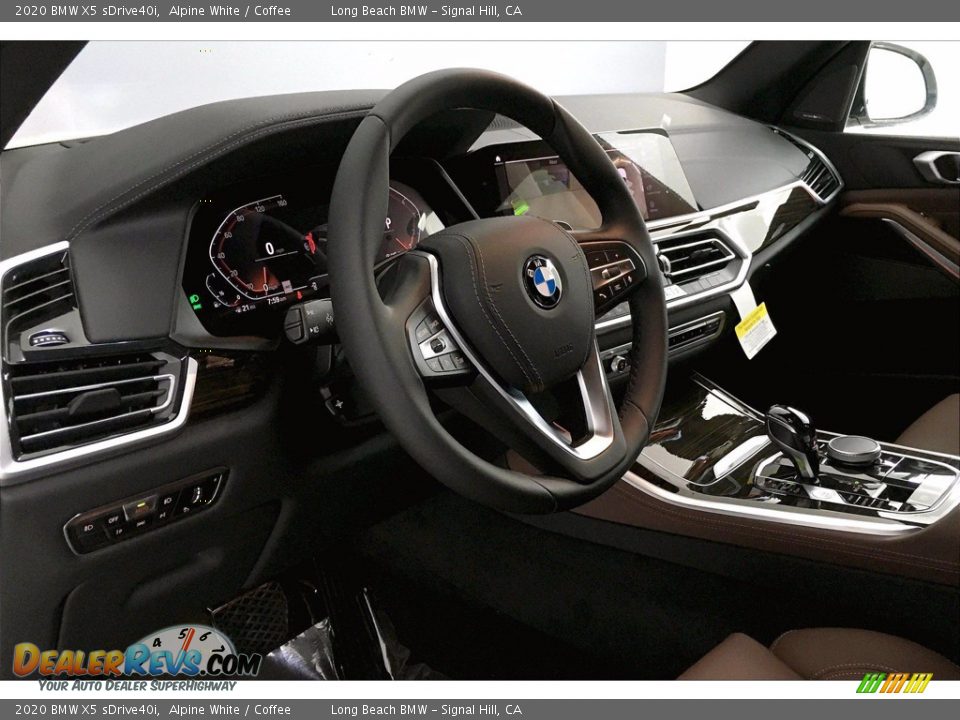 2020 BMW X5 sDrive40i Alpine White / Coffee Photo #7