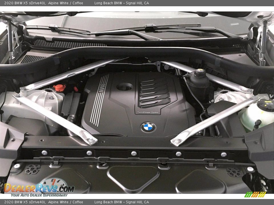 2020 BMW X5 sDrive40i Alpine White / Coffee Photo #10