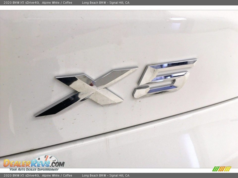 2020 BMW X5 sDrive40i Alpine White / Coffee Photo #16