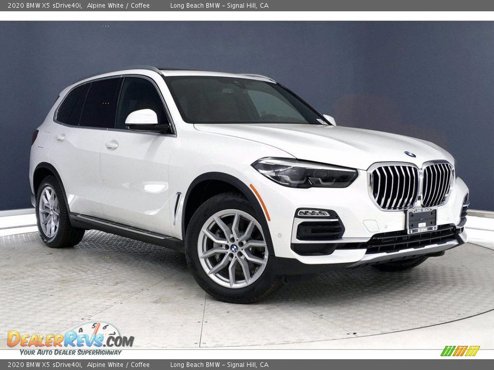 2020 BMW X5 sDrive40i Alpine White / Coffee Photo #19