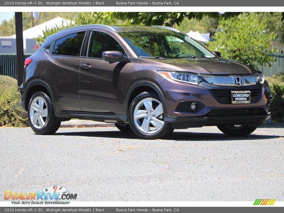 2019 Honda HR-V EX Midnight Amethyst Metallic / Black Photo #2