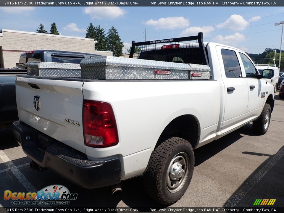 2016 Ram 2500 Tradesman Crew Cab 4x4 Bright White / Black/Diesel Gray Photo #3