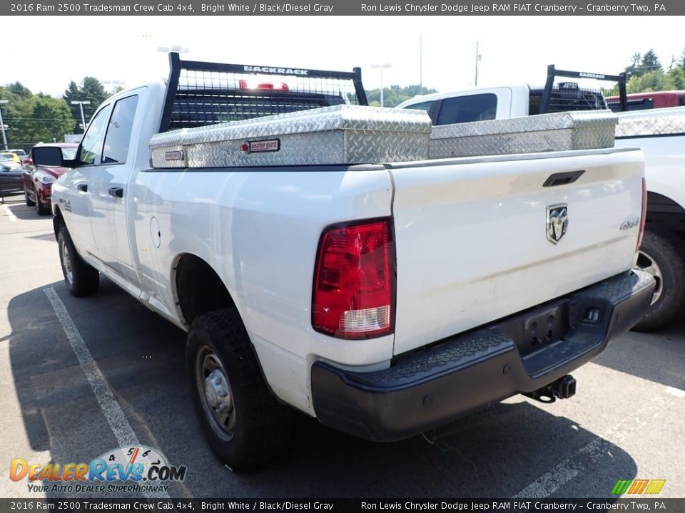 2016 Ram 2500 Tradesman Crew Cab 4x4 Bright White / Black/Diesel Gray Photo #4