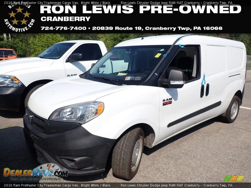 2016 Ram ProMaster City Tradesman Cargo Van Bright White / Black Photo #1