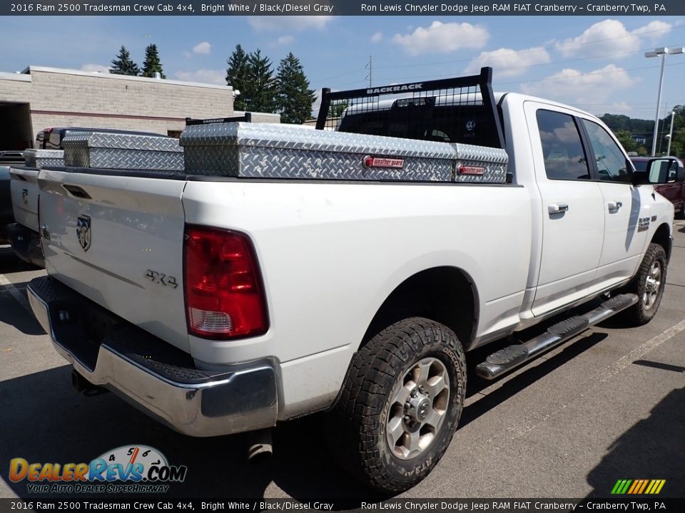 2016 Ram 2500 Tradesman Crew Cab 4x4 Bright White / Black/Diesel Gray Photo #3