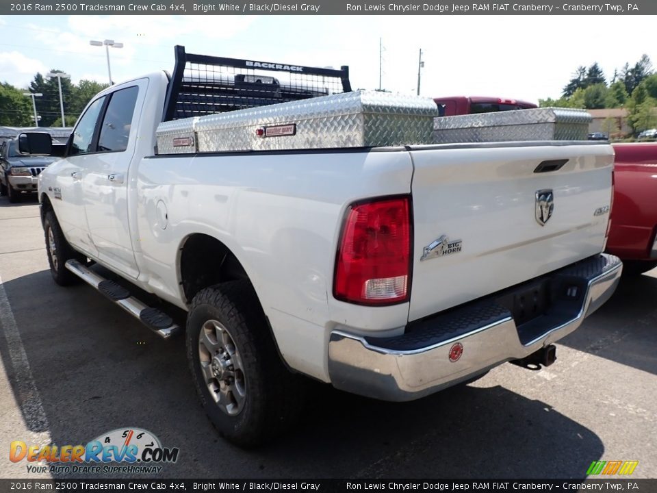 2016 Ram 2500 Tradesman Crew Cab 4x4 Bright White / Black/Diesel Gray Photo #4