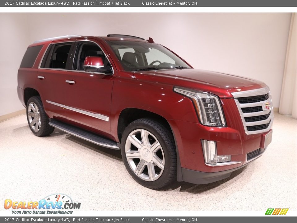 2017 Cadillac Escalade Luxury 4WD Red Passion Tintcoat / Jet Black Photo #1