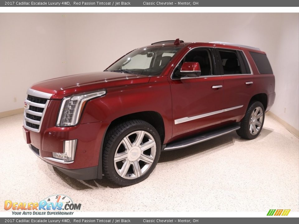 2017 Cadillac Escalade Luxury 4WD Red Passion Tintcoat / Jet Black Photo #3