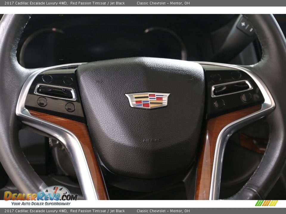 2017 Cadillac Escalade Luxury 4WD Red Passion Tintcoat / Jet Black Photo #8