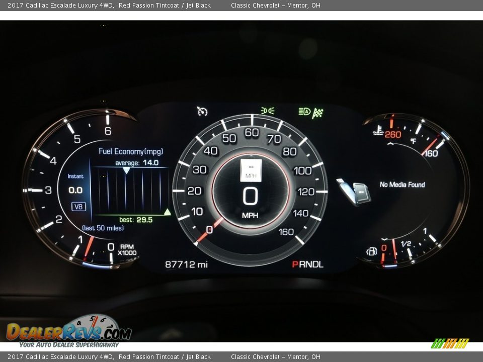 2017 Cadillac Escalade Luxury 4WD Red Passion Tintcoat / Jet Black Photo #9