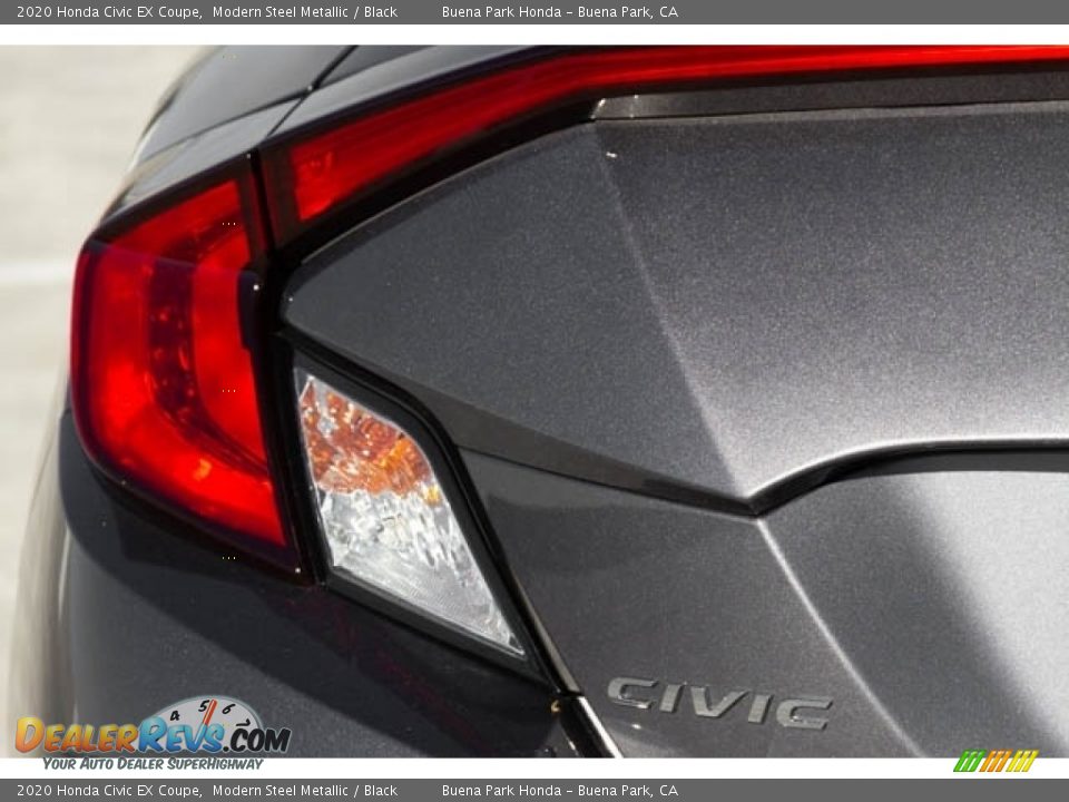 2020 Honda Civic EX Coupe Modern Steel Metallic / Black Photo #7