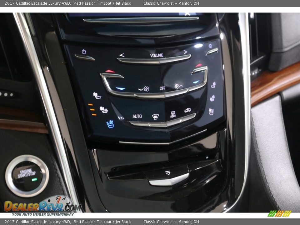 2017 Cadillac Escalade Luxury 4WD Red Passion Tintcoat / Jet Black Photo #12