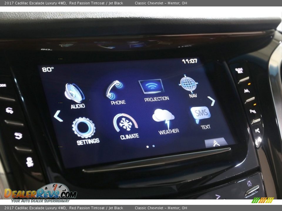 2017 Cadillac Escalade Luxury 4WD Red Passion Tintcoat / Jet Black Photo #13