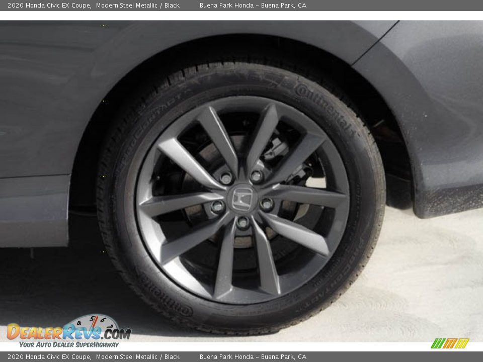2020 Honda Civic EX Coupe Modern Steel Metallic / Black Photo #11