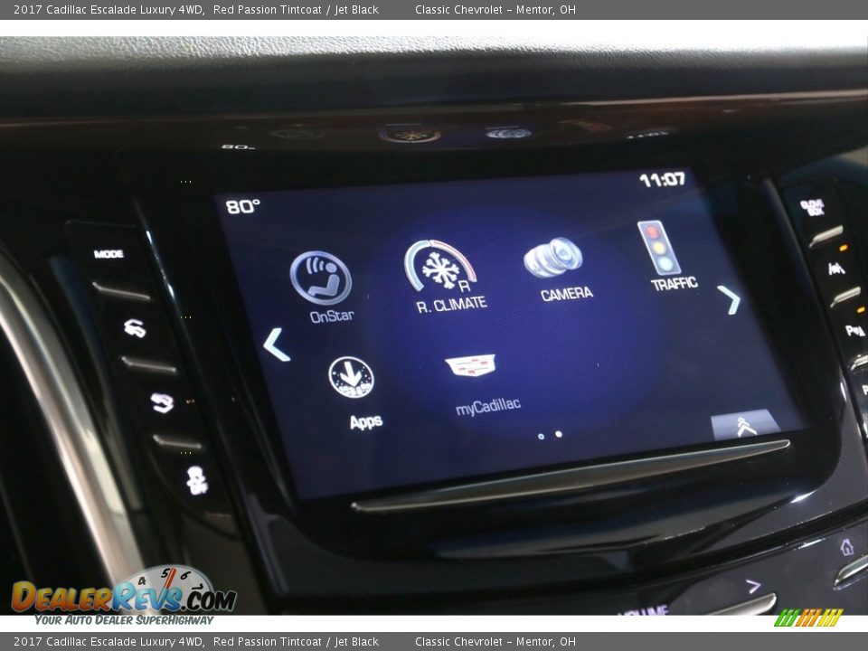 2017 Cadillac Escalade Luxury 4WD Red Passion Tintcoat / Jet Black Photo #14