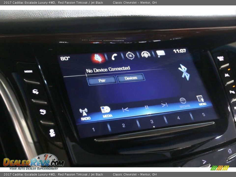 2017 Cadillac Escalade Luxury 4WD Red Passion Tintcoat / Jet Black Photo #15