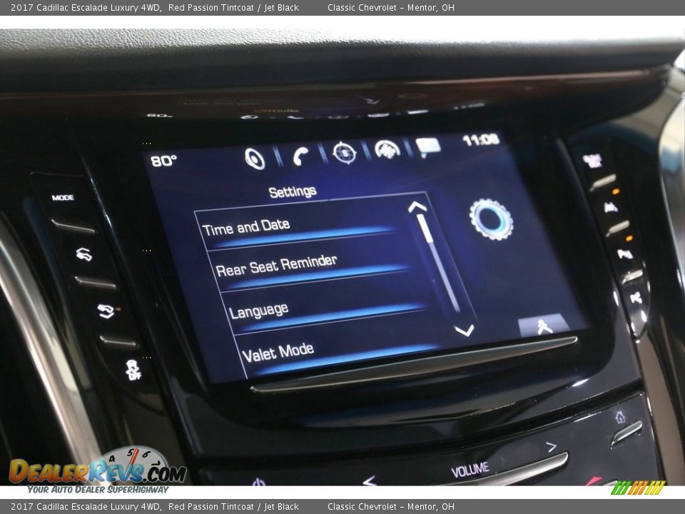 2017 Cadillac Escalade Luxury 4WD Red Passion Tintcoat / Jet Black Photo #17
