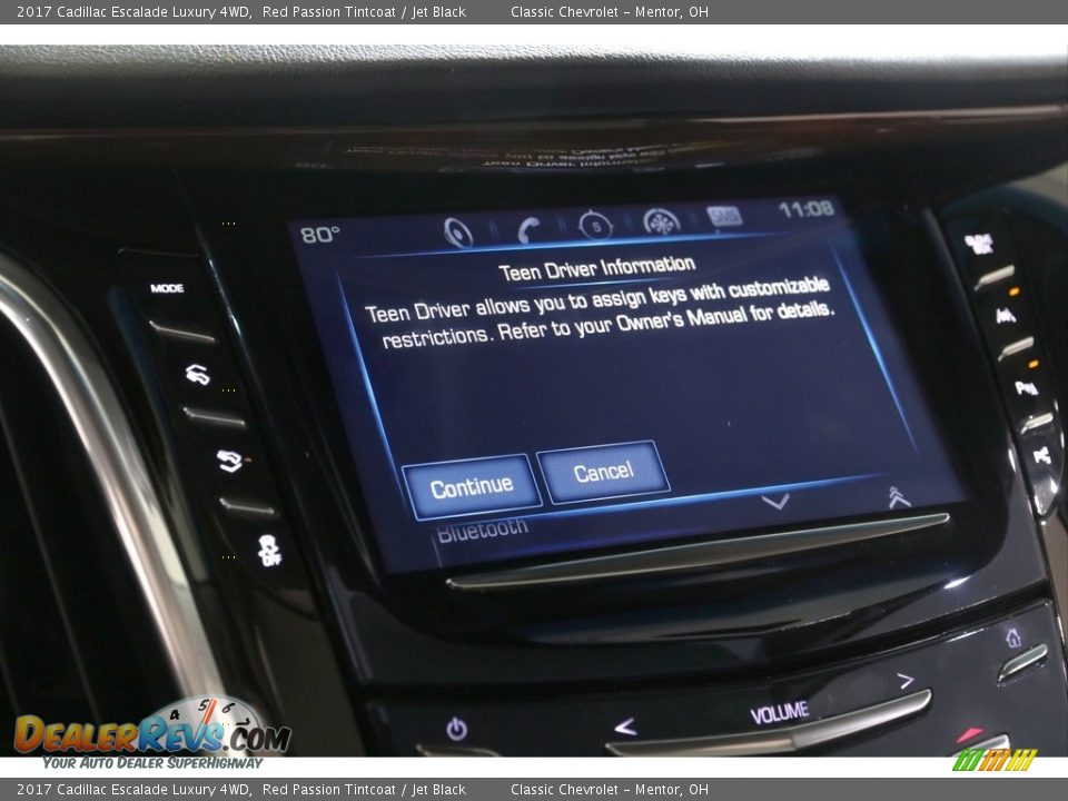 2017 Cadillac Escalade Luxury 4WD Red Passion Tintcoat / Jet Black Photo #19