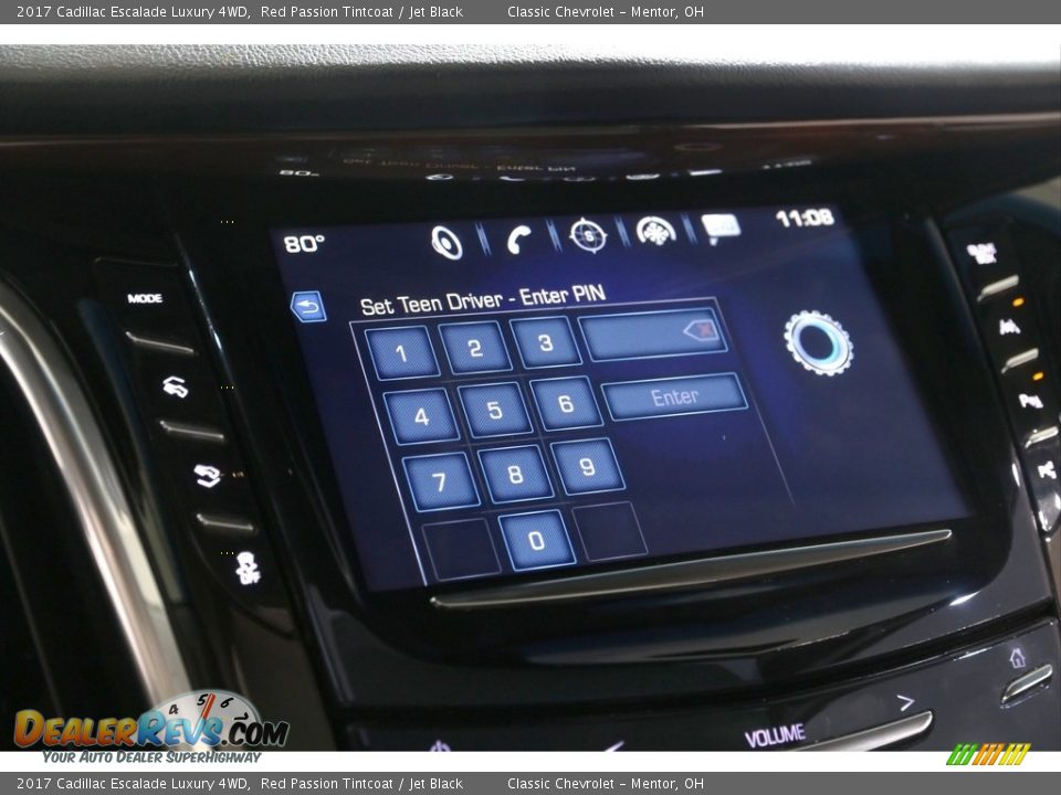 2017 Cadillac Escalade Luxury 4WD Red Passion Tintcoat / Jet Black Photo #20
