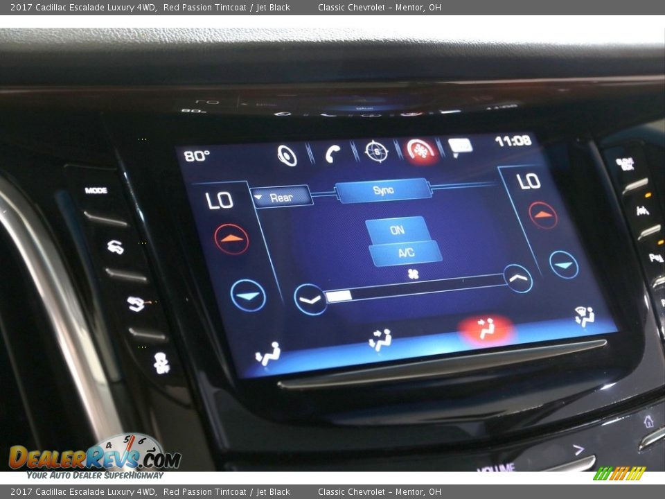 2017 Cadillac Escalade Luxury 4WD Red Passion Tintcoat / Jet Black Photo #21