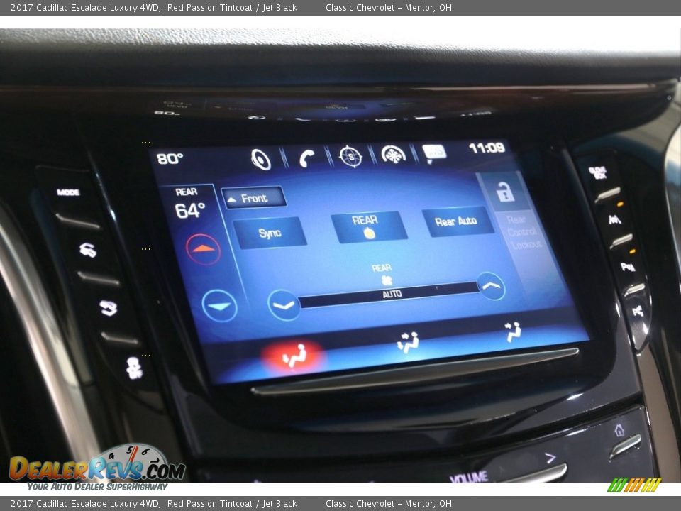 2017 Cadillac Escalade Luxury 4WD Red Passion Tintcoat / Jet Black Photo #22
