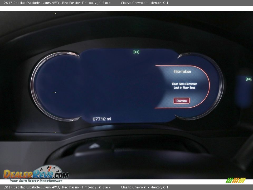 2017 Cadillac Escalade Luxury 4WD Red Passion Tintcoat / Jet Black Photo #34