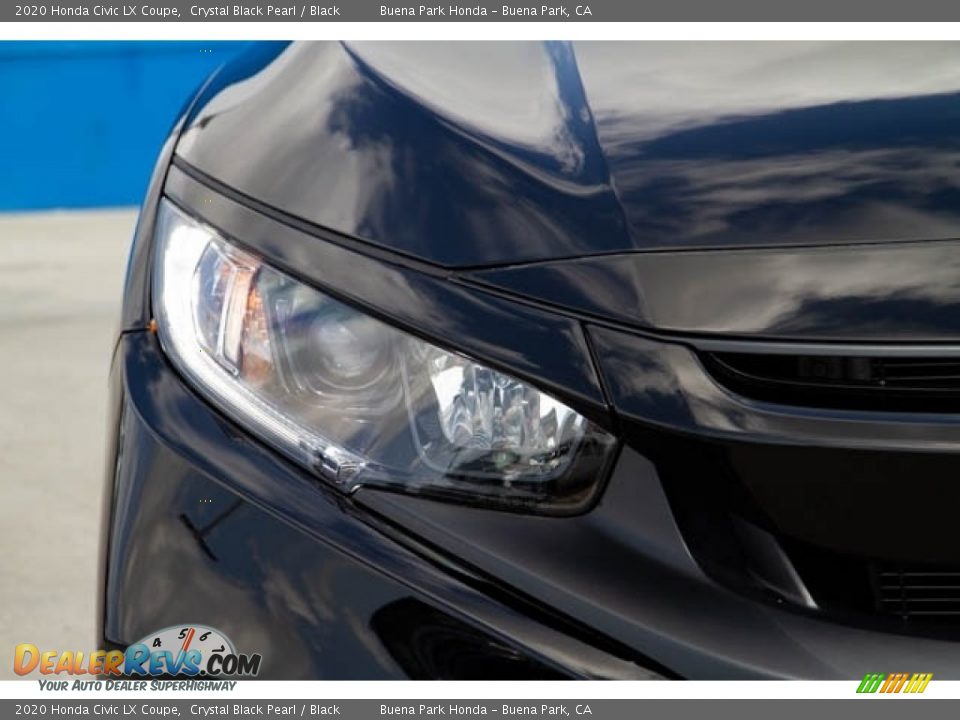 2020 Honda Civic LX Coupe Crystal Black Pearl / Black Photo #4