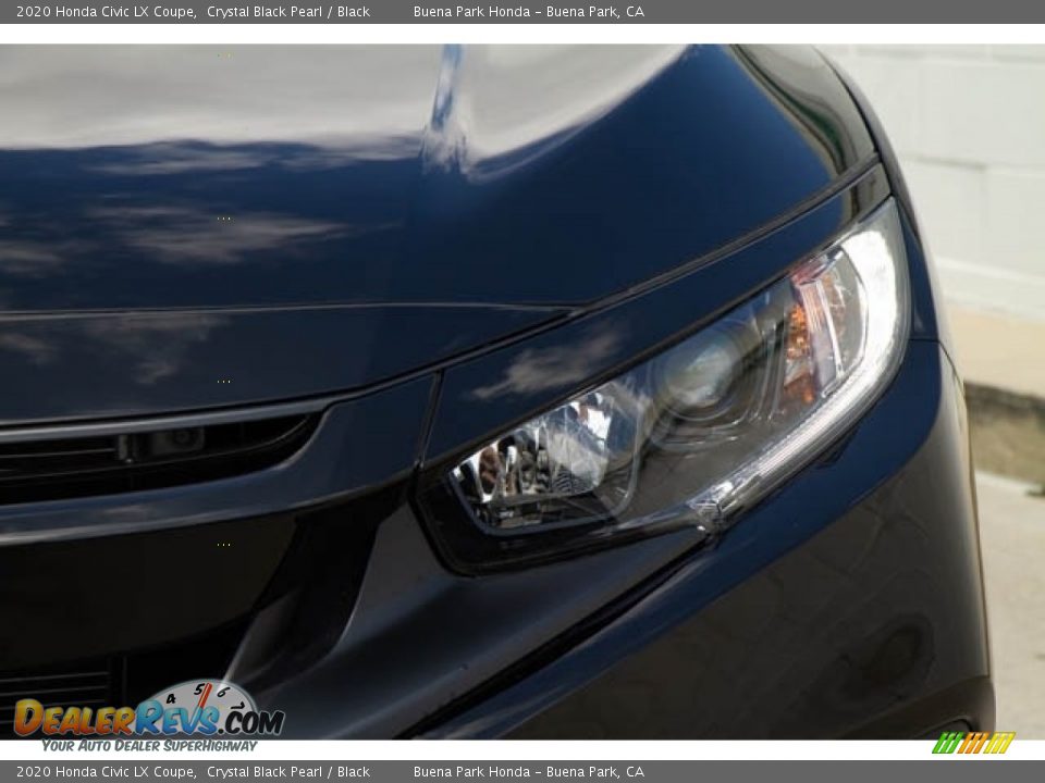 2020 Honda Civic LX Coupe Crystal Black Pearl / Black Photo #5