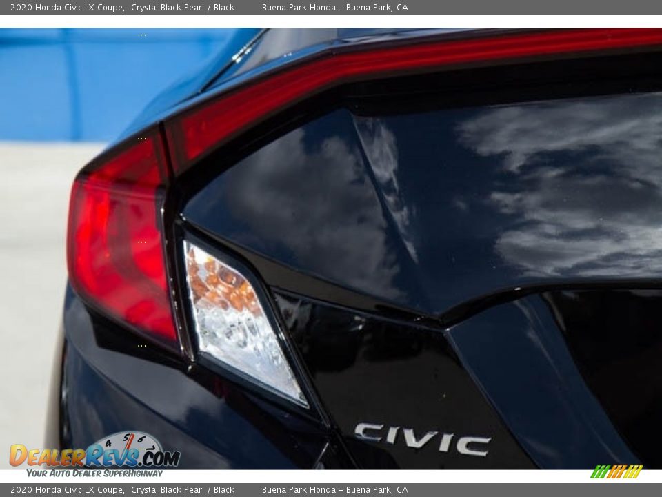 2020 Honda Civic LX Coupe Crystal Black Pearl / Black Photo #8