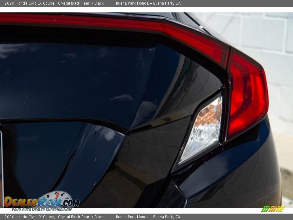 2020 Honda Civic LX Coupe Crystal Black Pearl / Black Photo #9