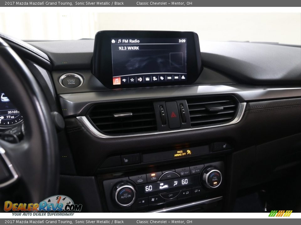 2017 Mazda Mazda6 Grand Touring Sonic Silver Metallic / Black Photo #11