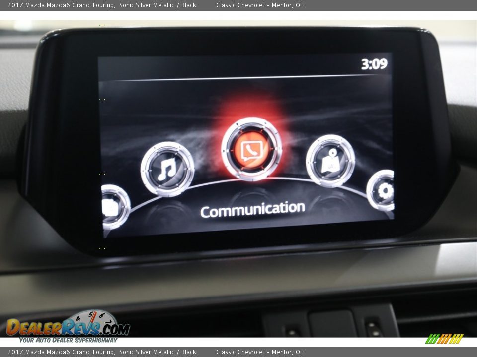 2017 Mazda Mazda6 Grand Touring Sonic Silver Metallic / Black Photo #12