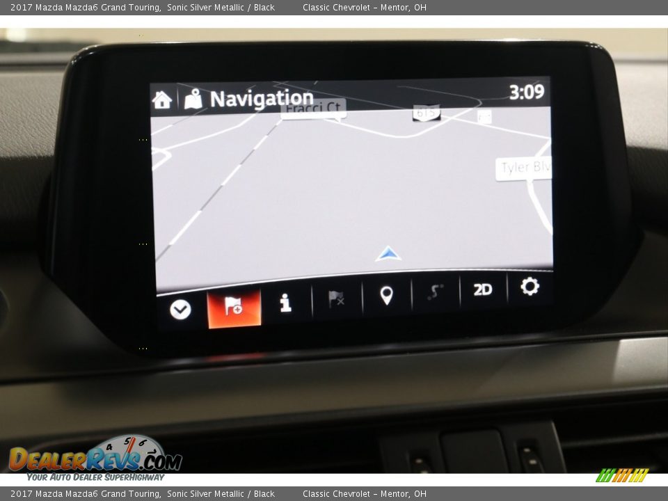 2017 Mazda Mazda6 Grand Touring Sonic Silver Metallic / Black Photo #15