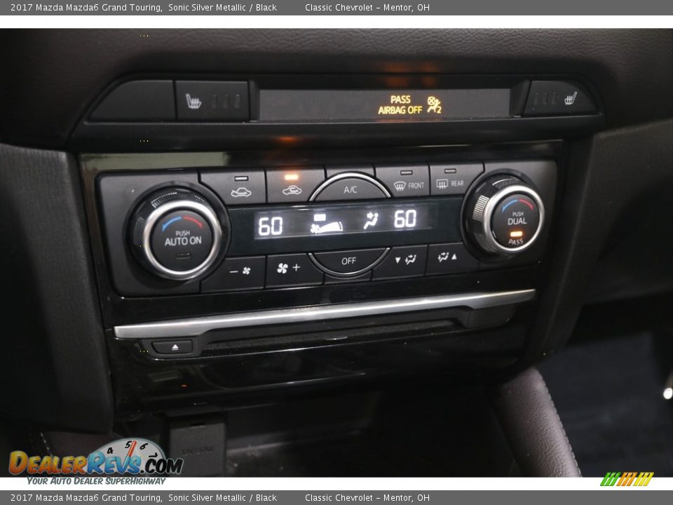 2017 Mazda Mazda6 Grand Touring Sonic Silver Metallic / Black Photo #17