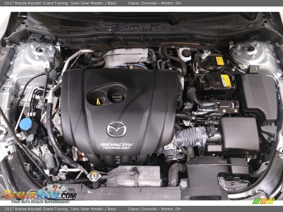 2017 Mazda Mazda6 Grand Touring Sonic Silver Metallic / Black Photo #24