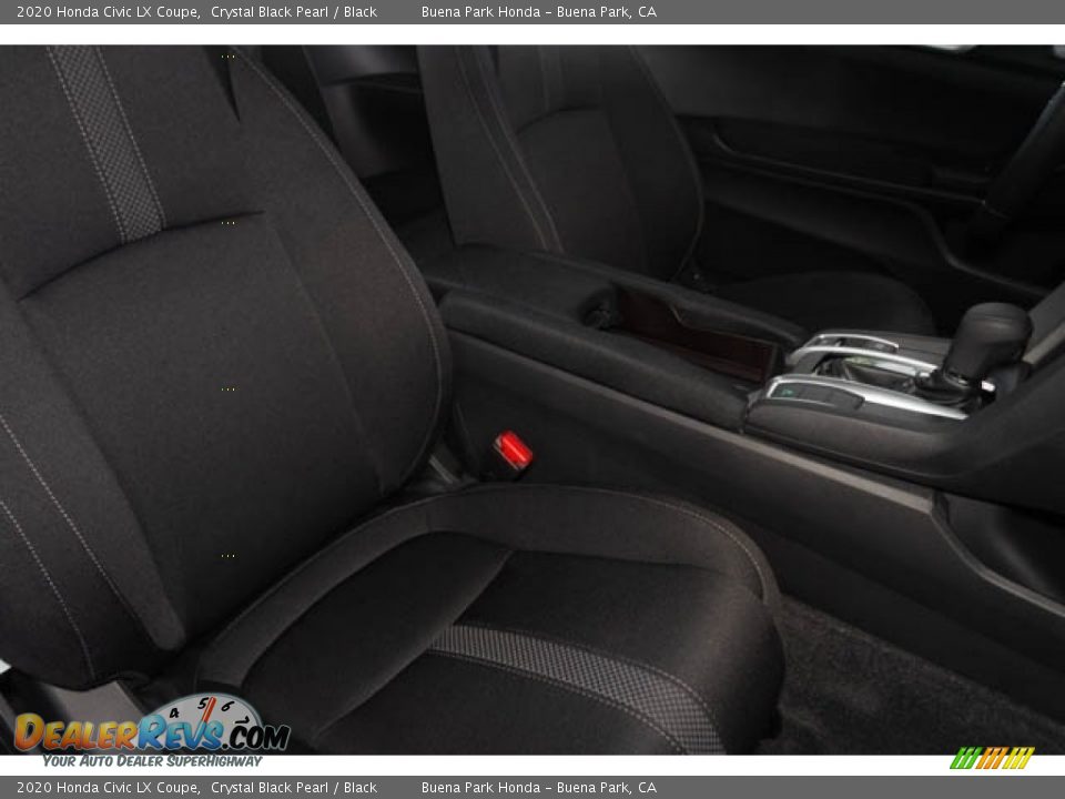 2020 Honda Civic LX Coupe Crystal Black Pearl / Black Photo #28