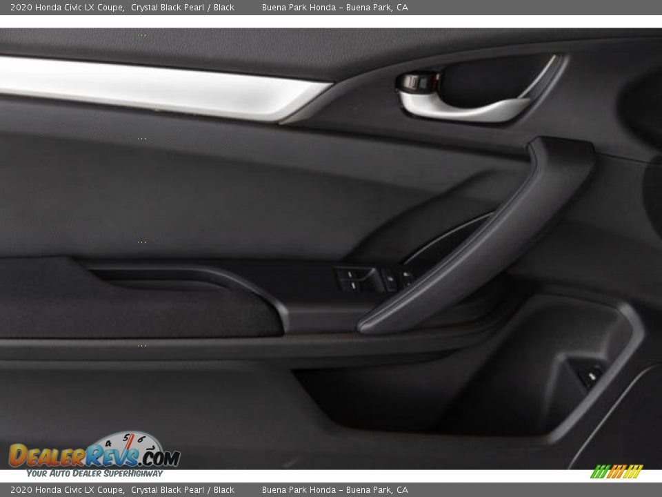 2020 Honda Civic LX Coupe Crystal Black Pearl / Black Photo #30