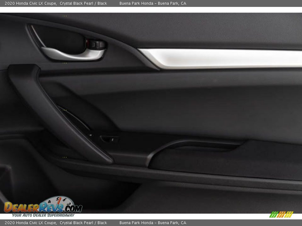 2020 Honda Civic LX Coupe Crystal Black Pearl / Black Photo #31