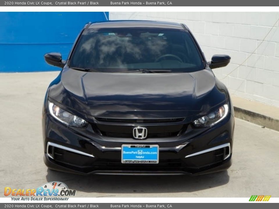 2020 Honda Civic LX Coupe Crystal Black Pearl / Black Photo #3