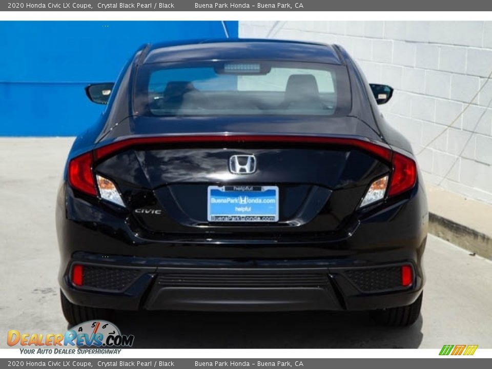 2020 Honda Civic LX Coupe Crystal Black Pearl / Black Photo #7