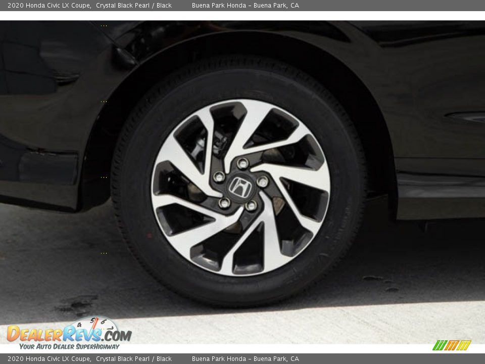 2020 Honda Civic LX Coupe Crystal Black Pearl / Black Photo #12