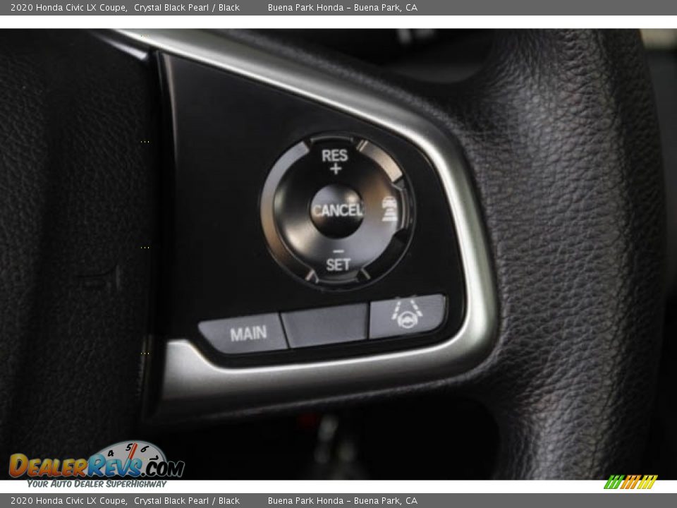 2020 Honda Civic LX Coupe Crystal Black Pearl / Black Photo #23
