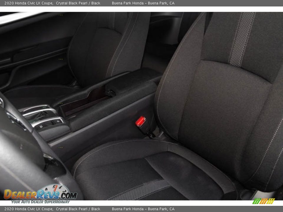 2020 Honda Civic LX Coupe Crystal Black Pearl / Black Photo #24