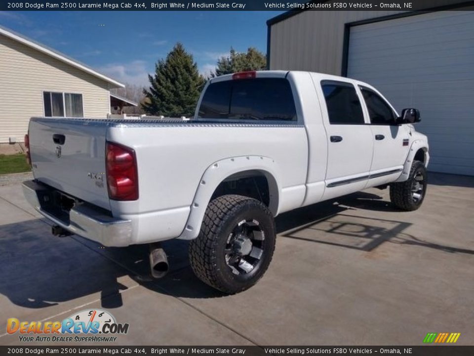 2008 Dodge Ram 2500 Laramie Mega Cab 4x4 Bright White / Medium Slate Gray Photo #10