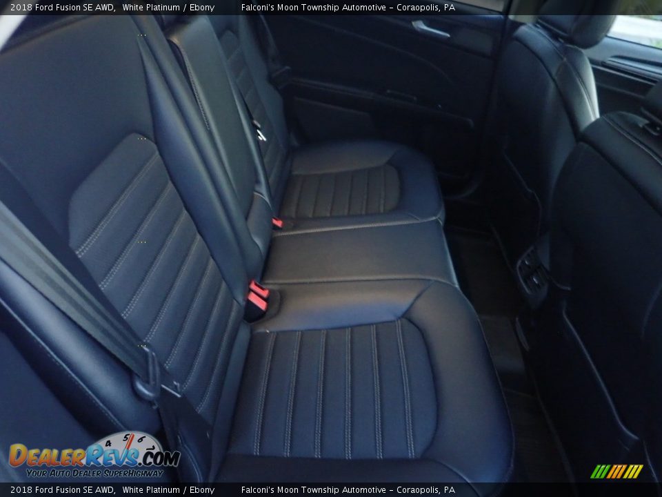 Rear Seat of 2018 Ford Fusion SE AWD Photo #14