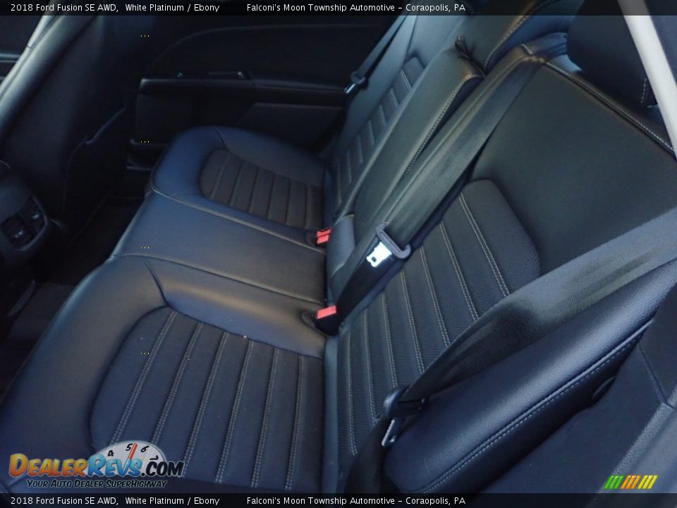 Rear Seat of 2018 Ford Fusion SE AWD Photo #16