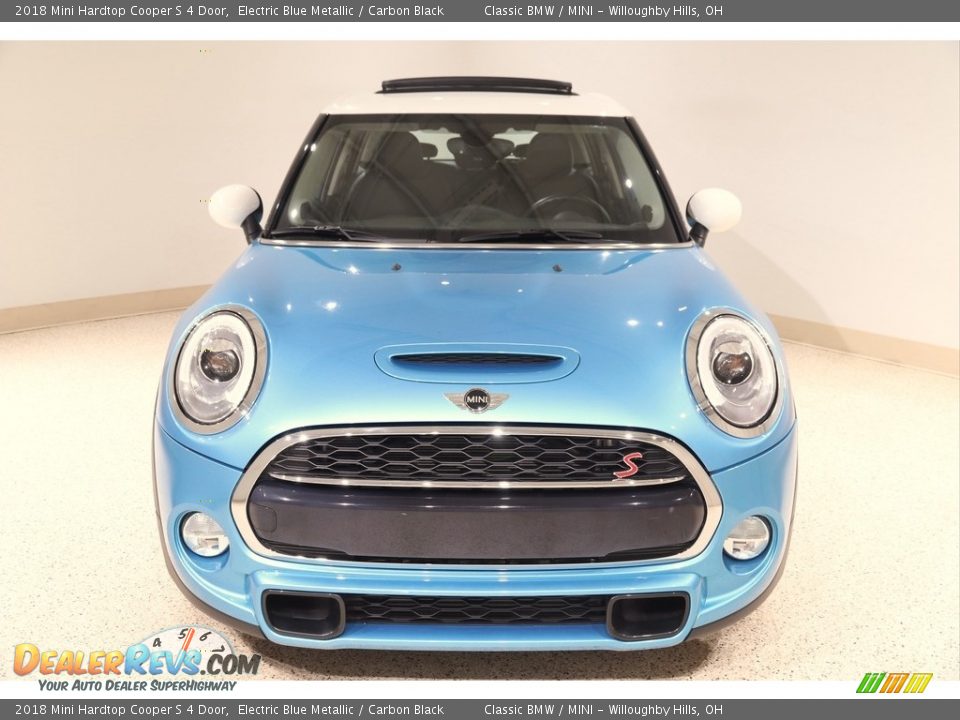 2018 Mini Hardtop Cooper S 4 Door Electric Blue Metallic / Carbon Black Photo #2