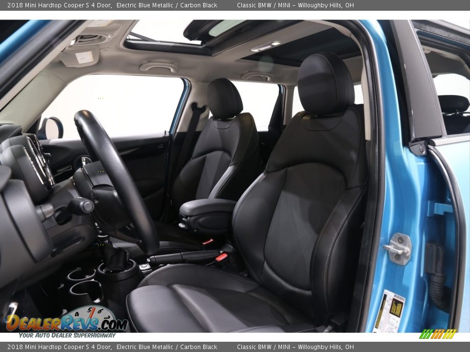 2018 Mini Hardtop Cooper S 4 Door Electric Blue Metallic / Carbon Black Photo #5